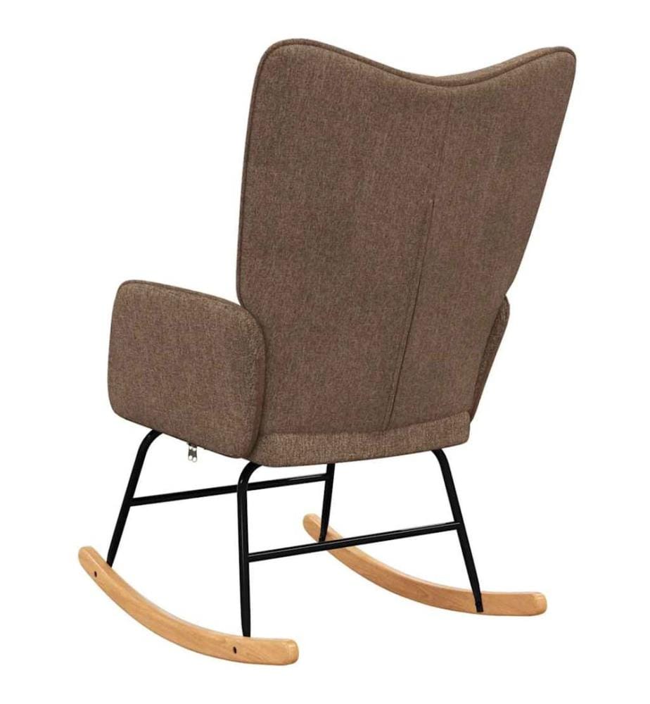 Chaise à bascule Marron Tissu