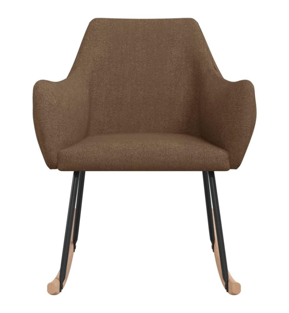 Chaise à bascule Marron Tissu