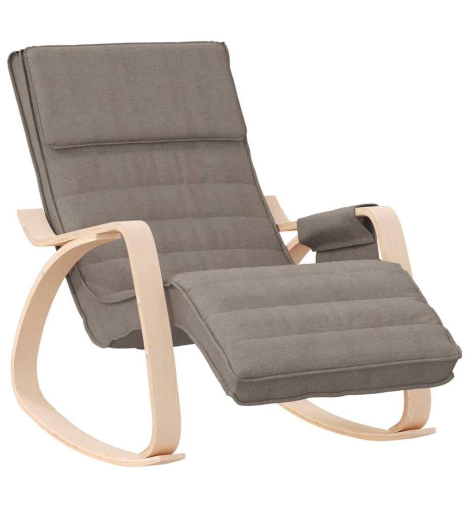 Chaise à bascule Taupe Tissu