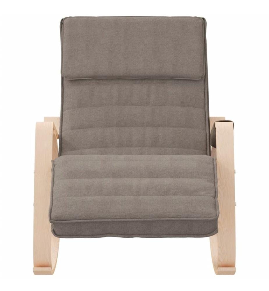 Chaise à bascule Taupe Tissu
