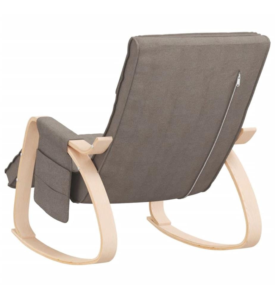 Chaise à bascule Taupe Tissu