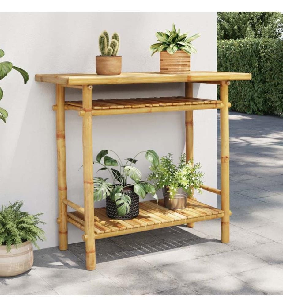 Table console 90x37x75 cm bambou