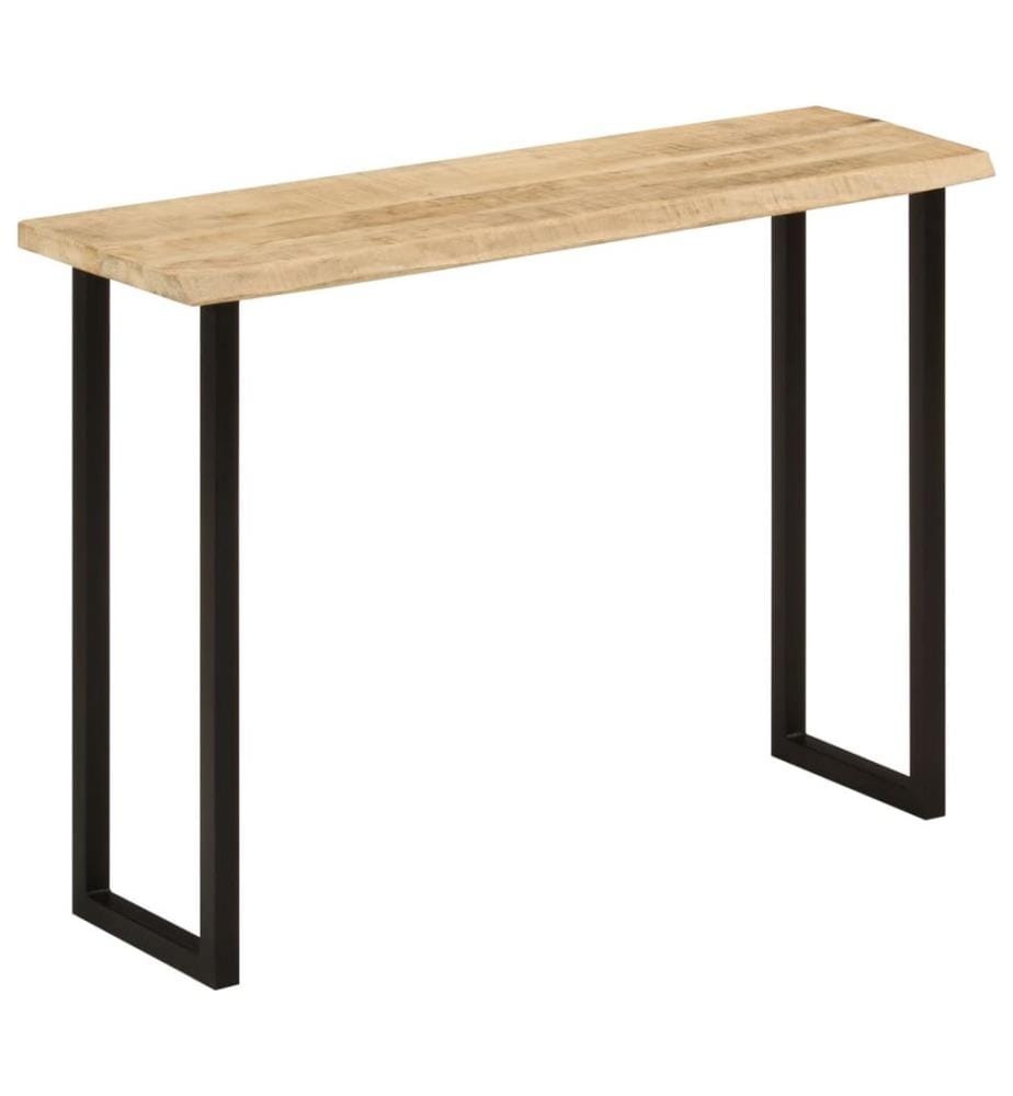 Table console à live edge 105x33x76 cm bois de manguier massif