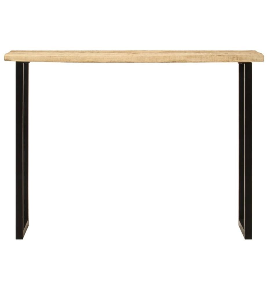 Table console à live edge 105x33x76 cm bois de manguier massif