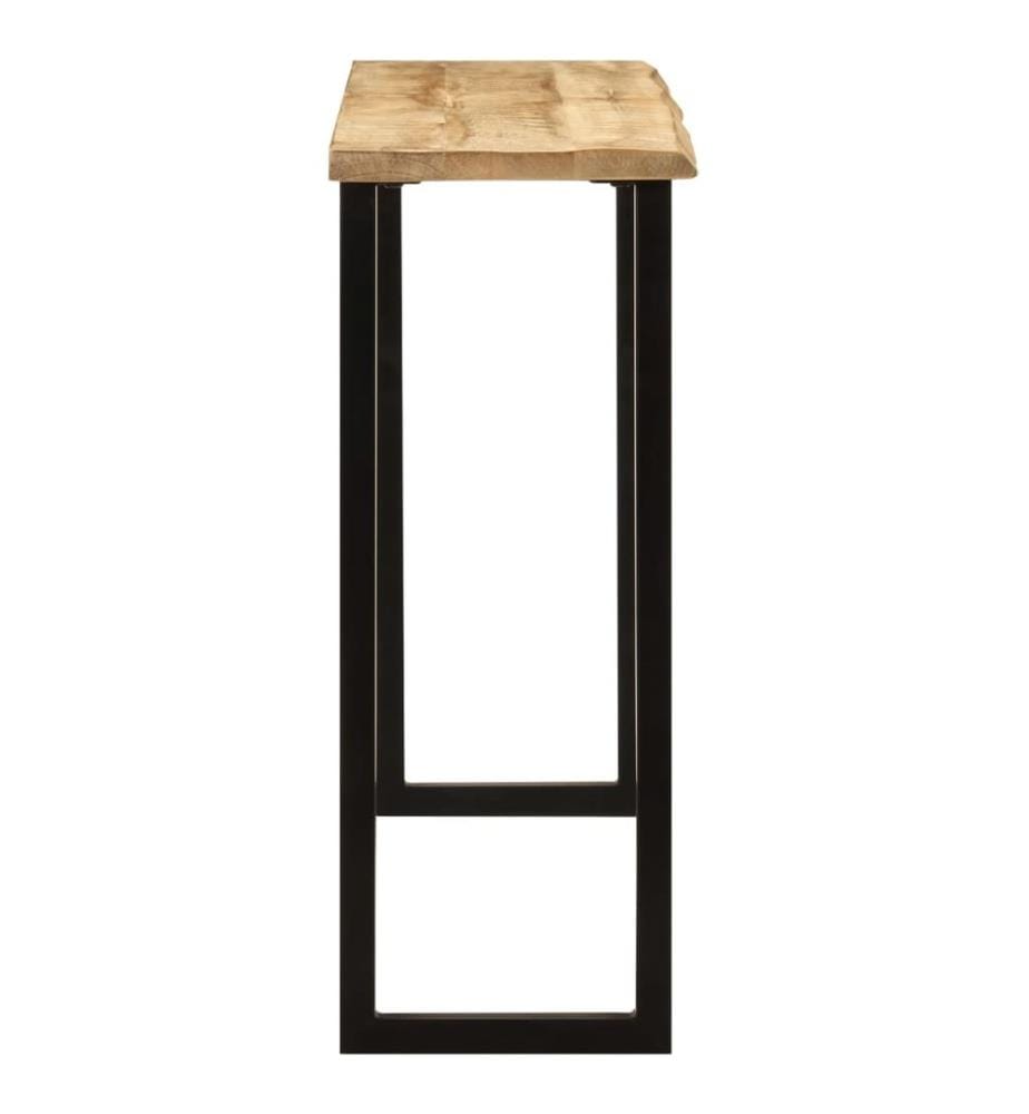 Table console à live edge 105x33x76 cm bois de manguier massif