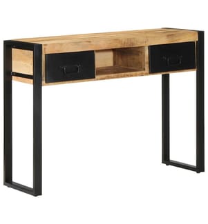 Konsolentisch 100x35x75 cm Raues Massivholz Mango