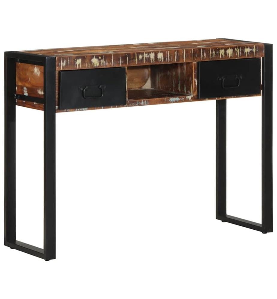 Konsolentisch Mehrfarbig 100x35x75 cm Massivholz Altholz