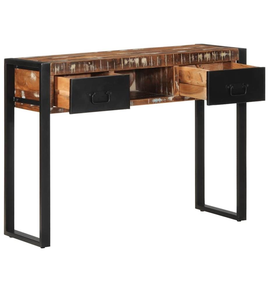 Konsolentisch Mehrfarbig 100x35x75 cm Massivholz Altholz