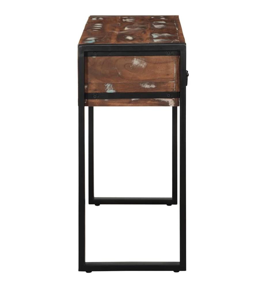 Konsolentisch Mehrfarbig 100x35x75 cm Massivholz Altholz