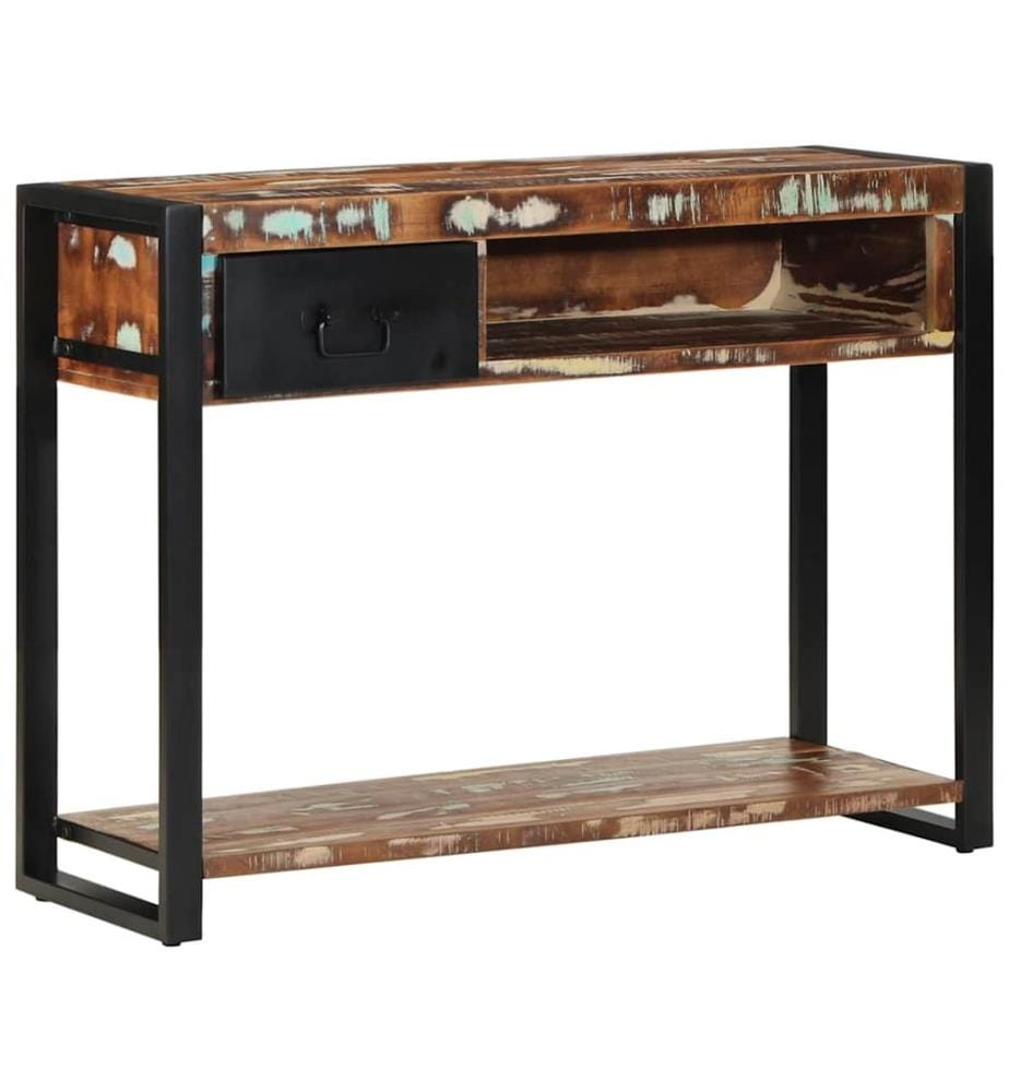 Konsolentisch Mehrfarbig 100x35x75 cm Massivholz Altholz