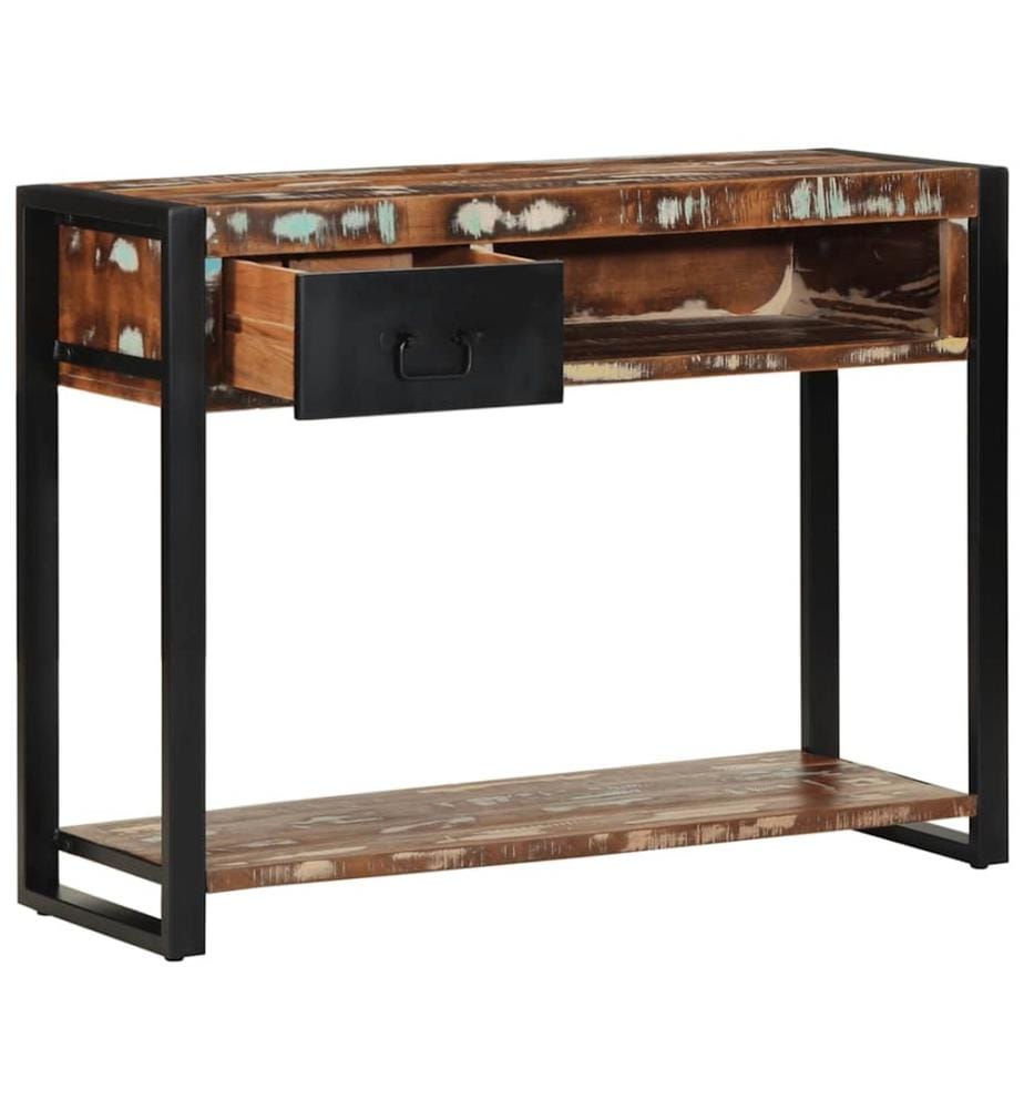 Konsolentisch Mehrfarbig 100x35x75 cm Massivholz Altholz