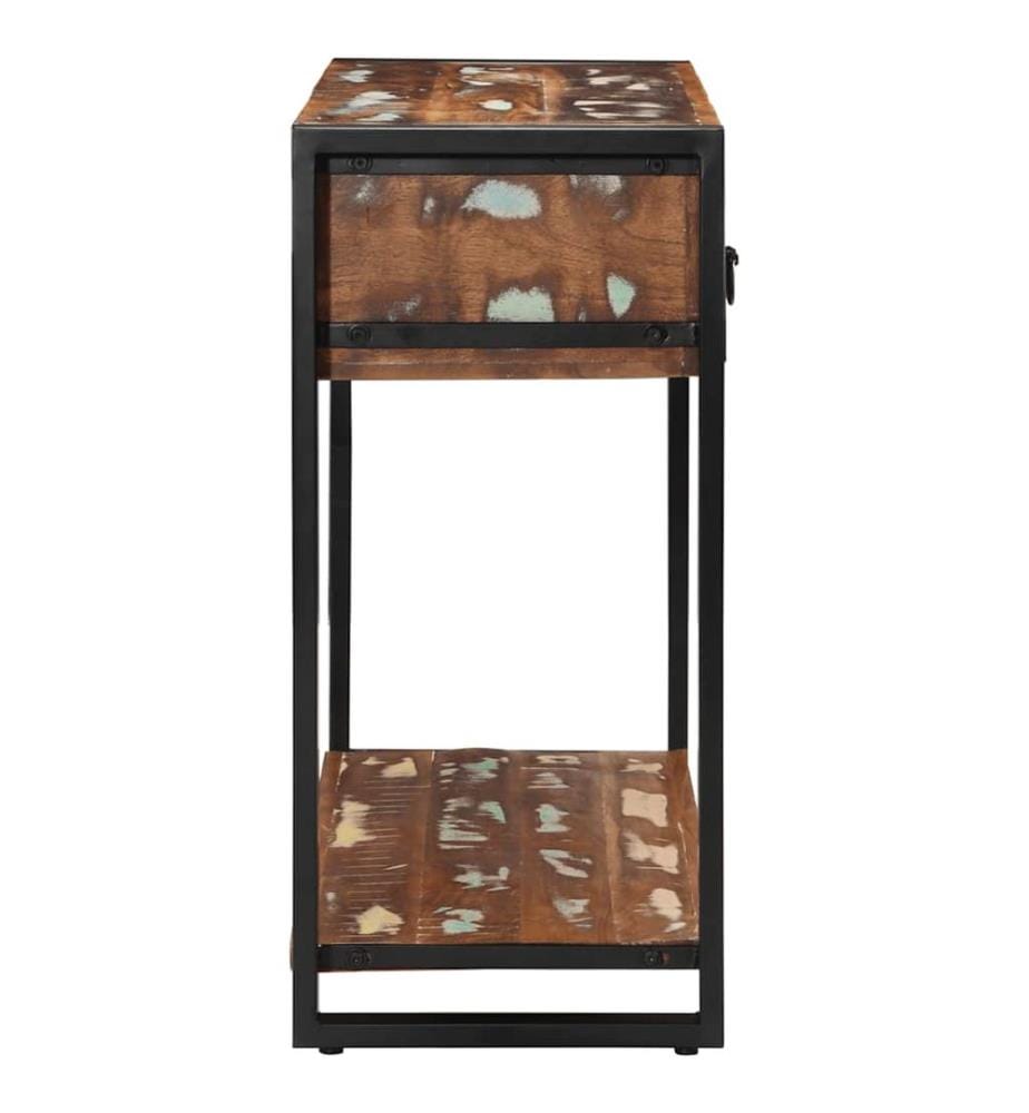 Konsolentisch Mehrfarbig 100x35x75 cm Massivholz Altholz
