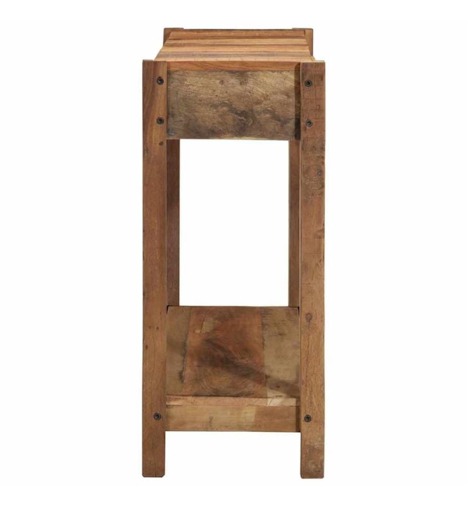 Table console Marron 107 x 33 x 76 cm Bois Recyclé Solide