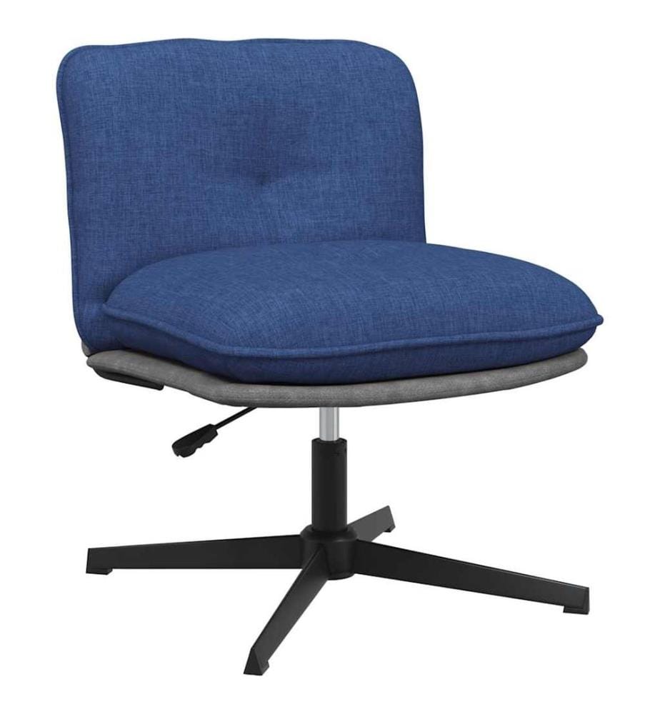Bürostuhl Drehbar Blau Stoff