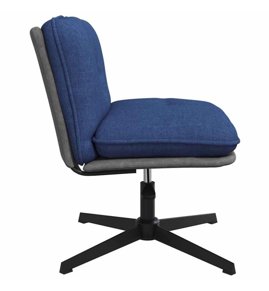 Bürostuhl Drehbar Blau Stoff