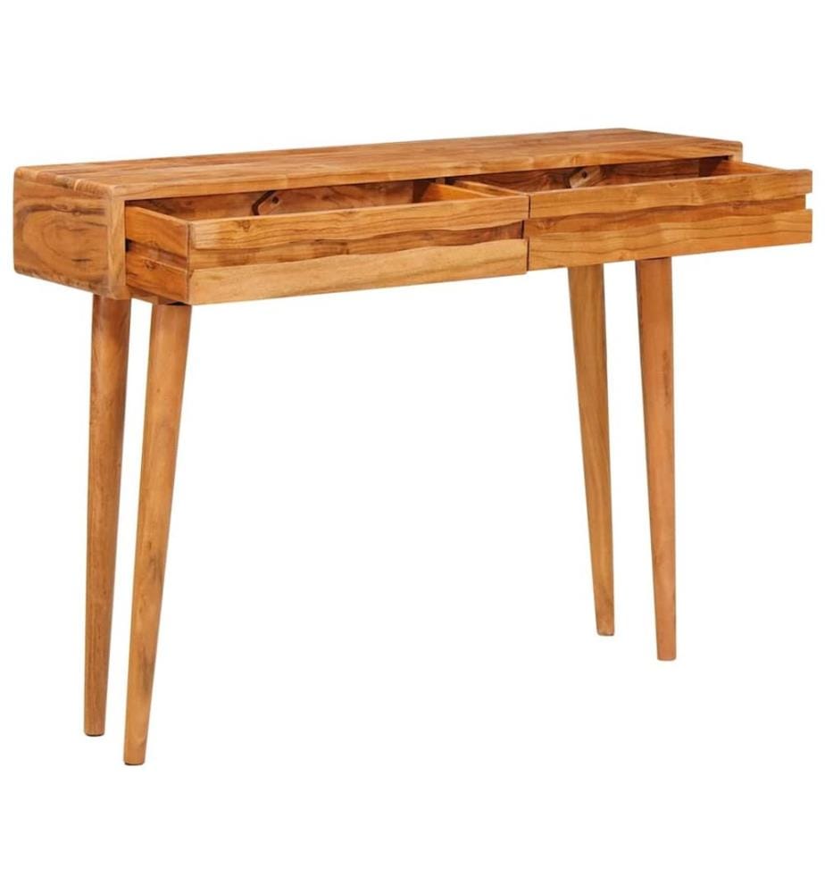 Table console Marron 110 x 30 x 80 cm Bois d'Acacia Massif