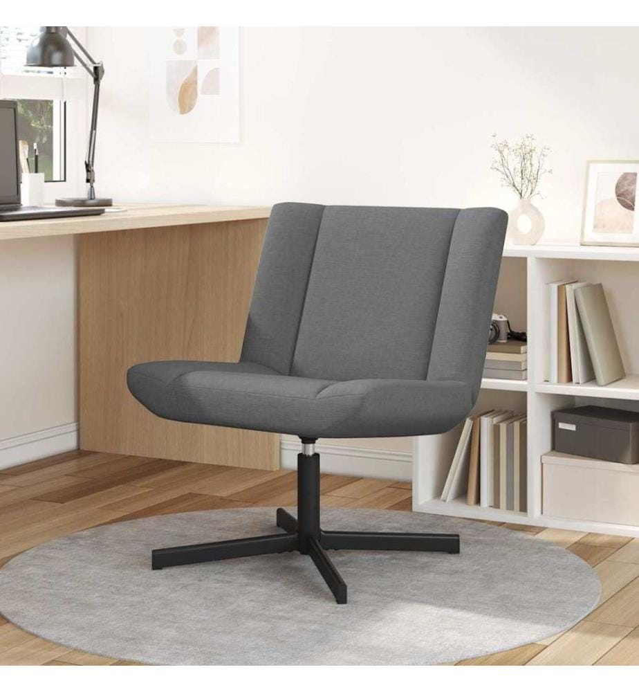 Drehstuhl Dunkelgrau 63 x 75 x 76 cm Stoff