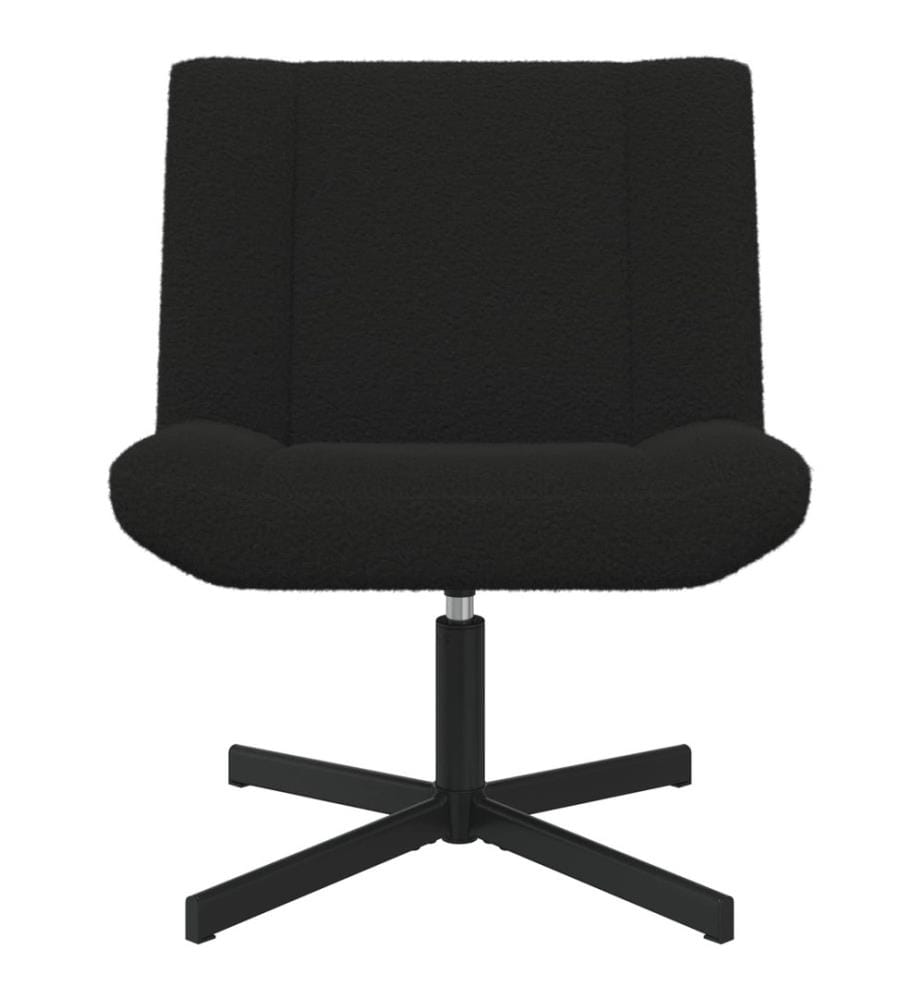 Drehstuhl Schwarz 63 x 75 x 76 cm Schafsleder