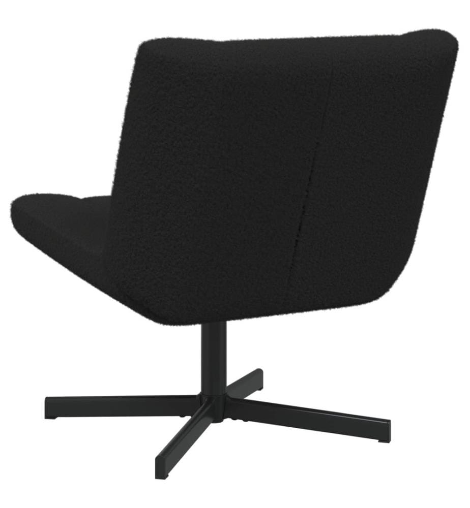 Drehstuhl Schwarz 63 x 75 x 76 cm Schafsleder
