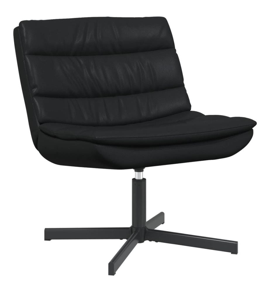 Drehstuhl Schwarz 63 x 75 x 76 cm Glänzendes PU