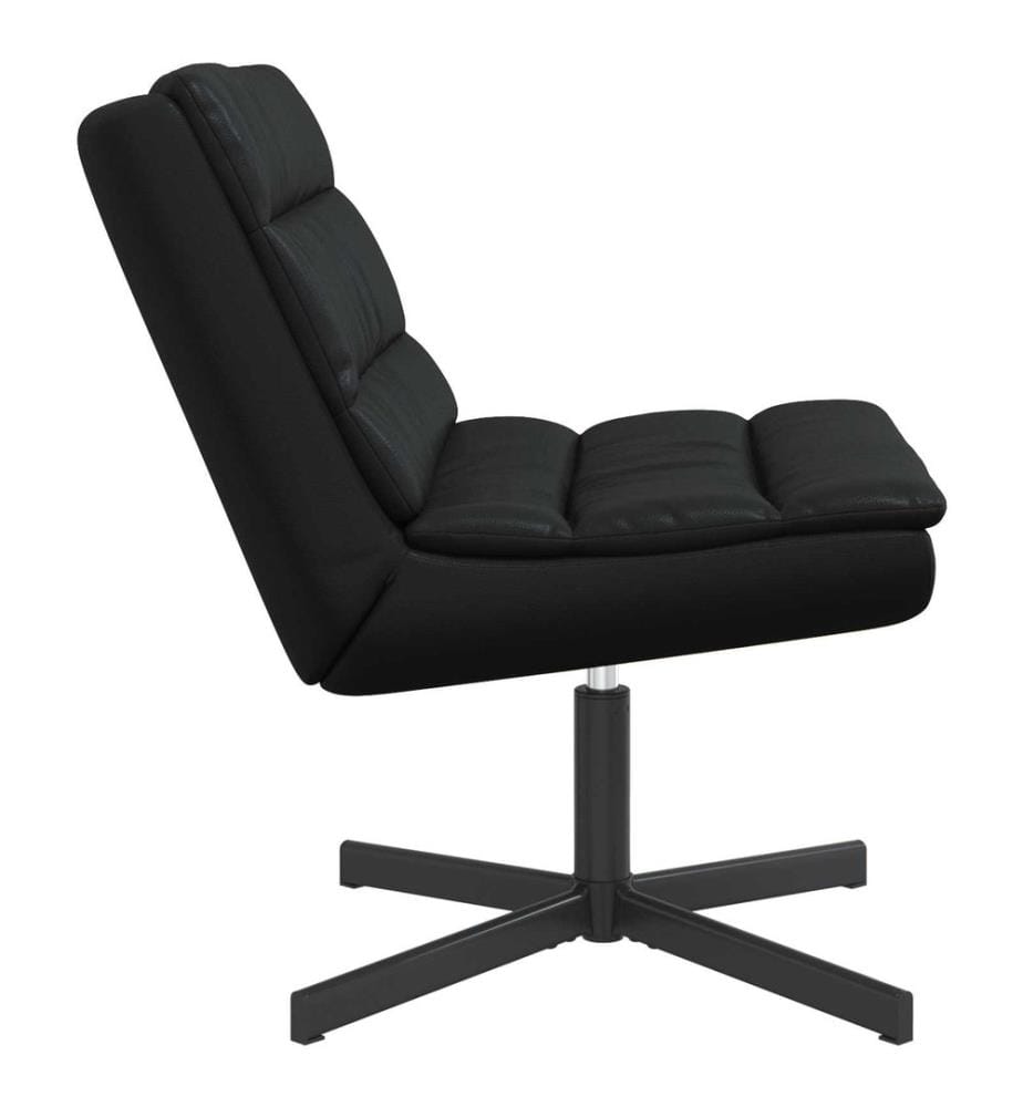 Drehstuhl Schwarz 63 x 75 x 76 cm Glänzendes PU