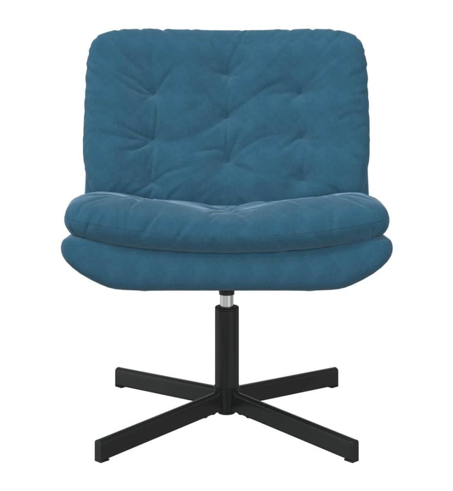 Fauteuil relaxant pivotant Bleu 63 x 75 x 76 cm Velours