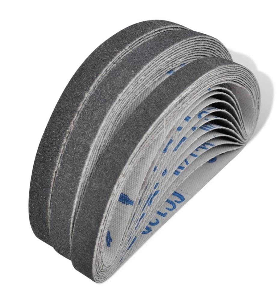 Lot de 30 courroies abrasives pour ponceuse à bande pneumatique