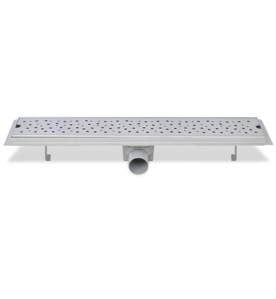 Drain de douche linéaire 630x140 mm acier inoxydable