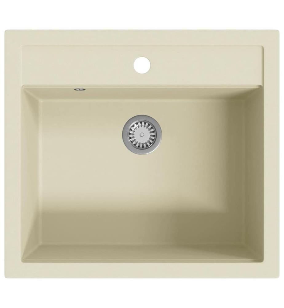 Granitspüle Einzelbecken Beige