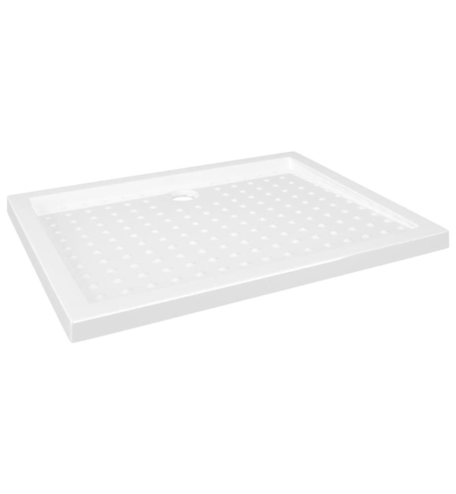 Receveur de douche avec picots Blanc 90x70x4 cm ABS