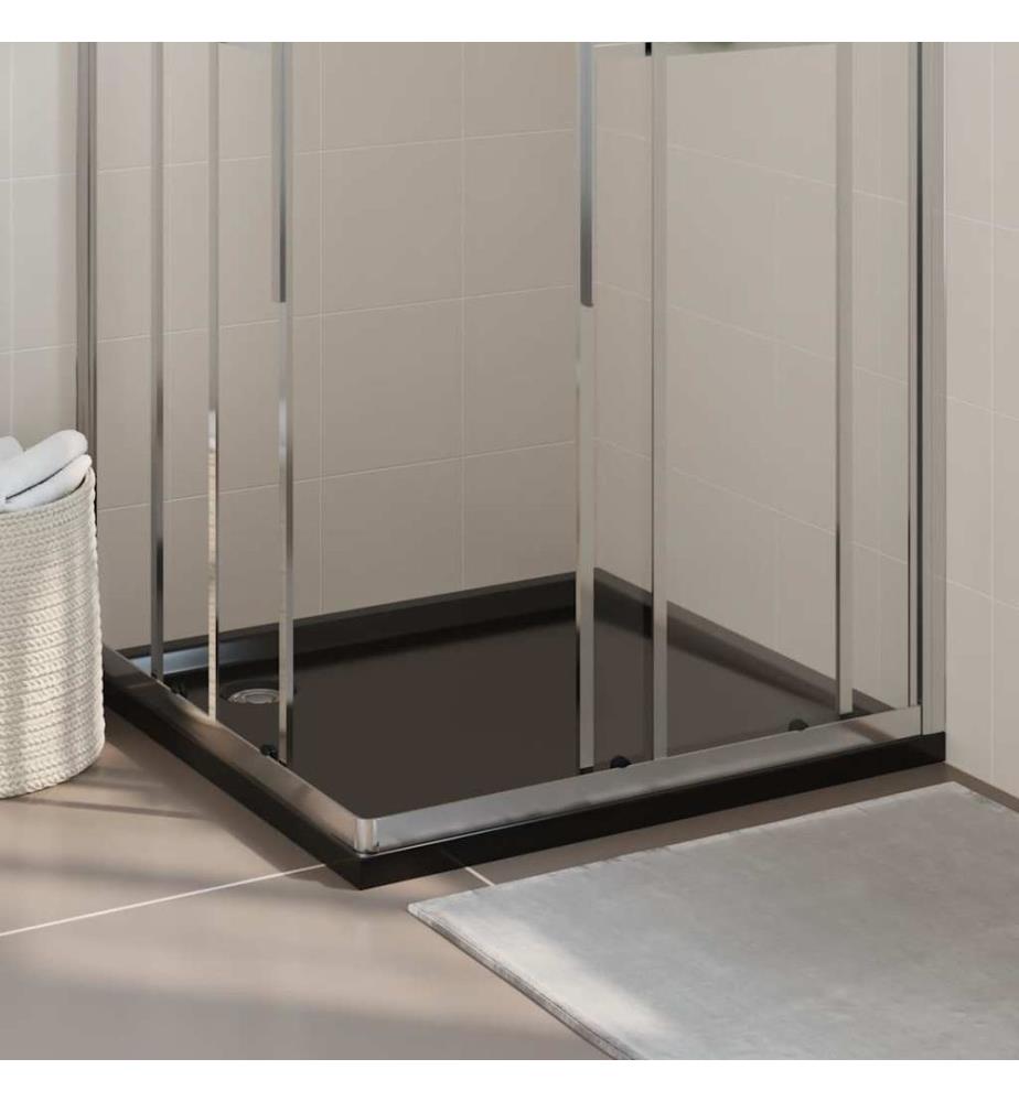 Duschtasse ABS Quadratisch Schwarz 90x90 cm