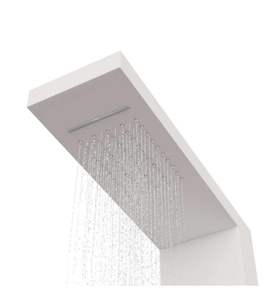 Système de panneau de douche Aluminium Blanc