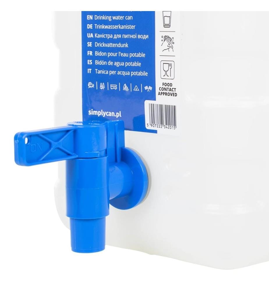 Wasserbehälter mit Hahn Transparent 10 L Kunststoff