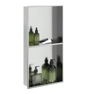 Duschnische Silbern Gebürstet 32x62x9 cm Edelstahl