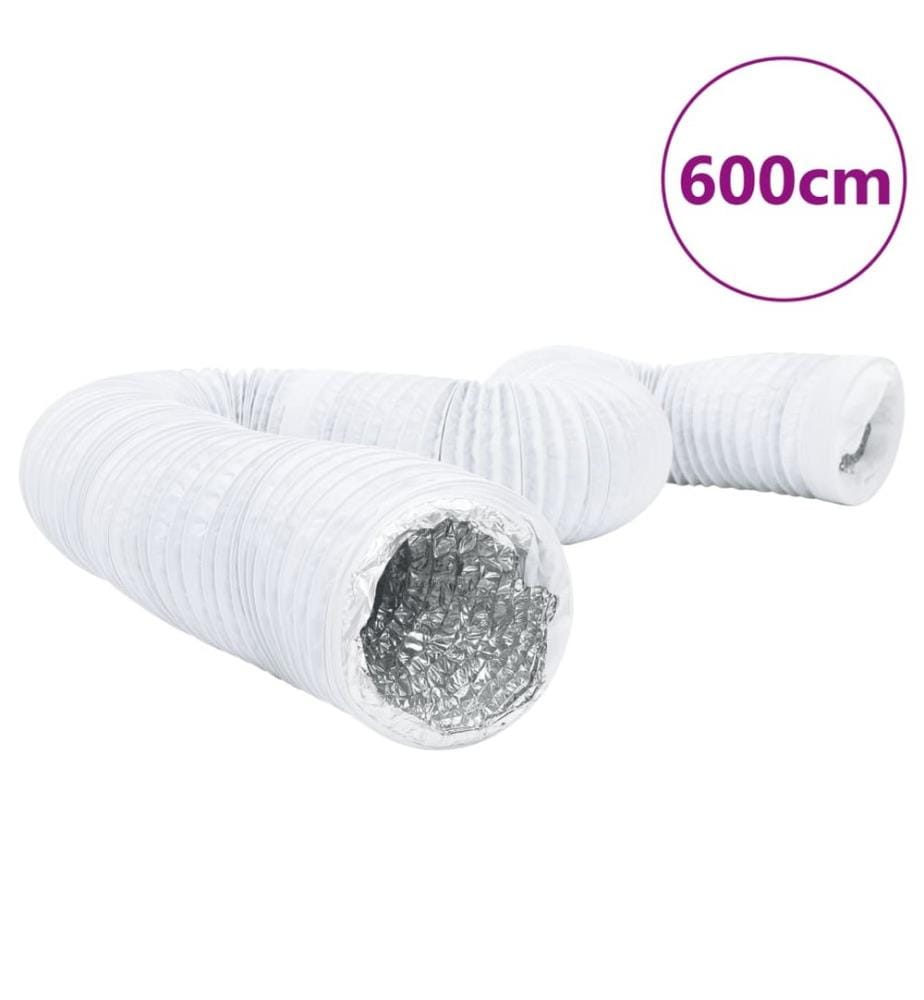 Conduit de ventilation aluminium et PVC 6 m Ø20 cm