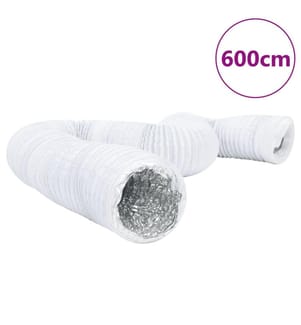 Conduit de ventilation aluminium et PVC 6 m Ø20 cm