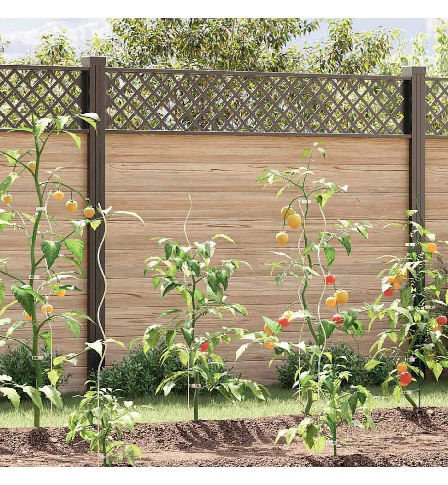 Supports de plantes en spirale 20 pcs Acier galvanisé 110 cm
