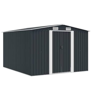 Gerätehaus 257x298x178 cm Metall Anthrazit