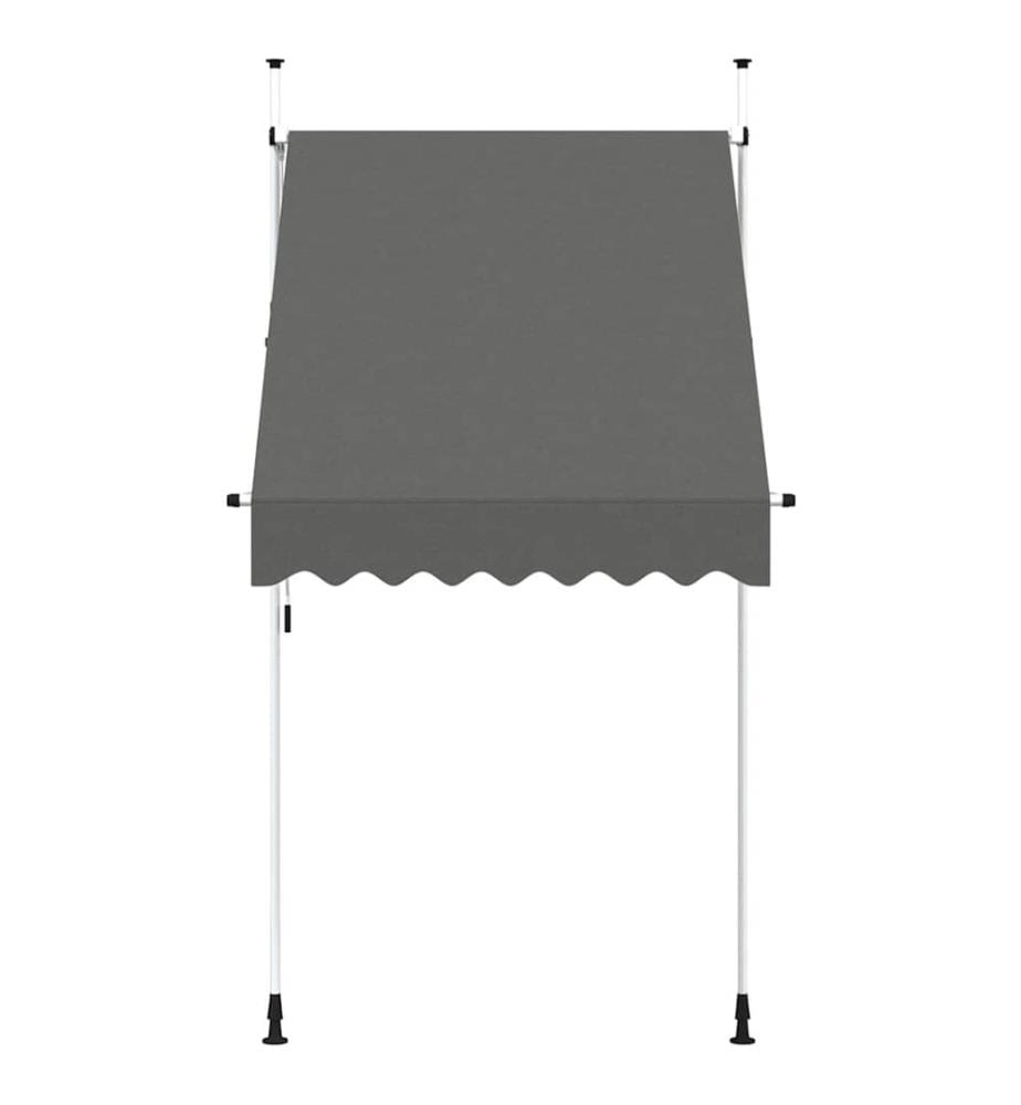 Einziehbare Markise Handbetrieben 150 cm Anthrazit