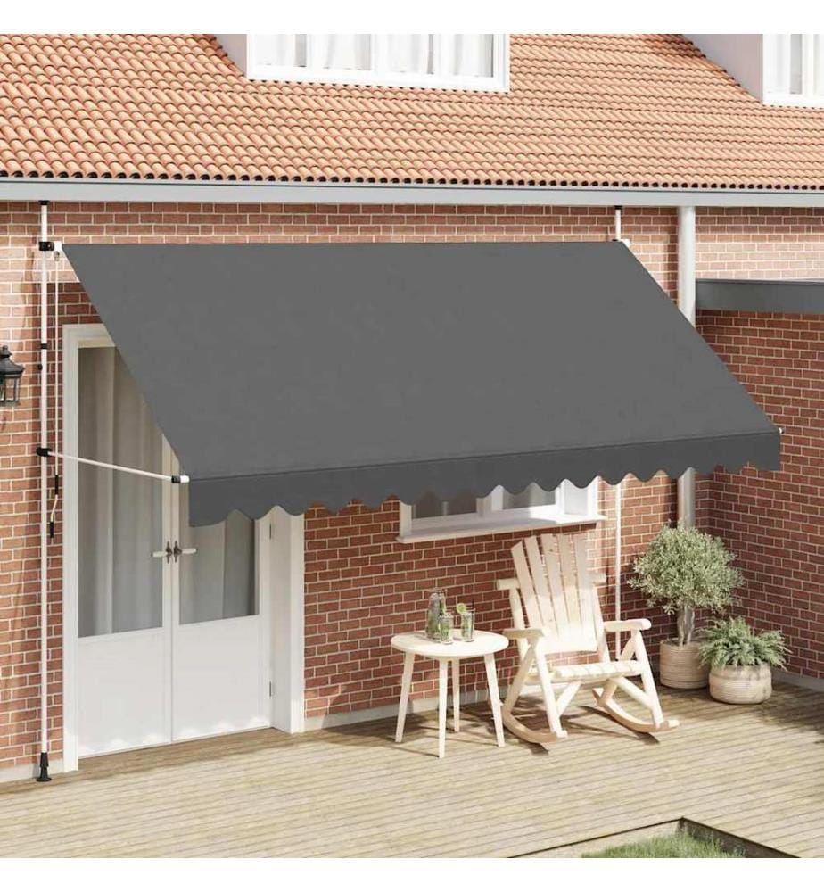 Einziehbare Markise Handbetrieben 400 cm Anthrazit