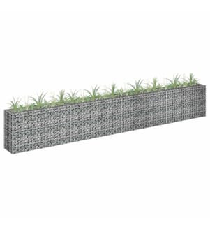 Gabionen-Hochbeet Verzinkter Stahl 360×30×60 cm