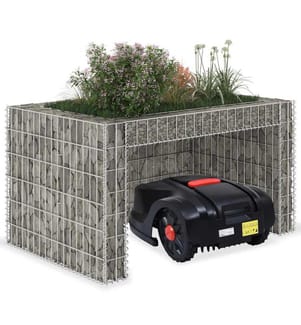 Garage tondeuse à gazon lit surélevé 110x80x60 cm Fil en acier