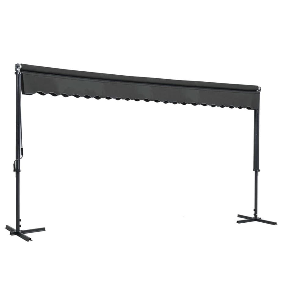 Freistehende Markise 500x300 cm Anthrazit