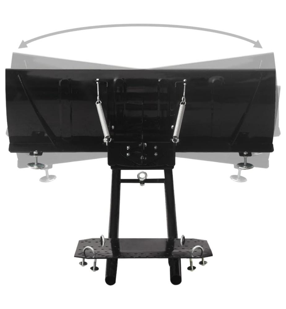 Schneepflug zur ATV-Montage Schwarz 115x38 cm