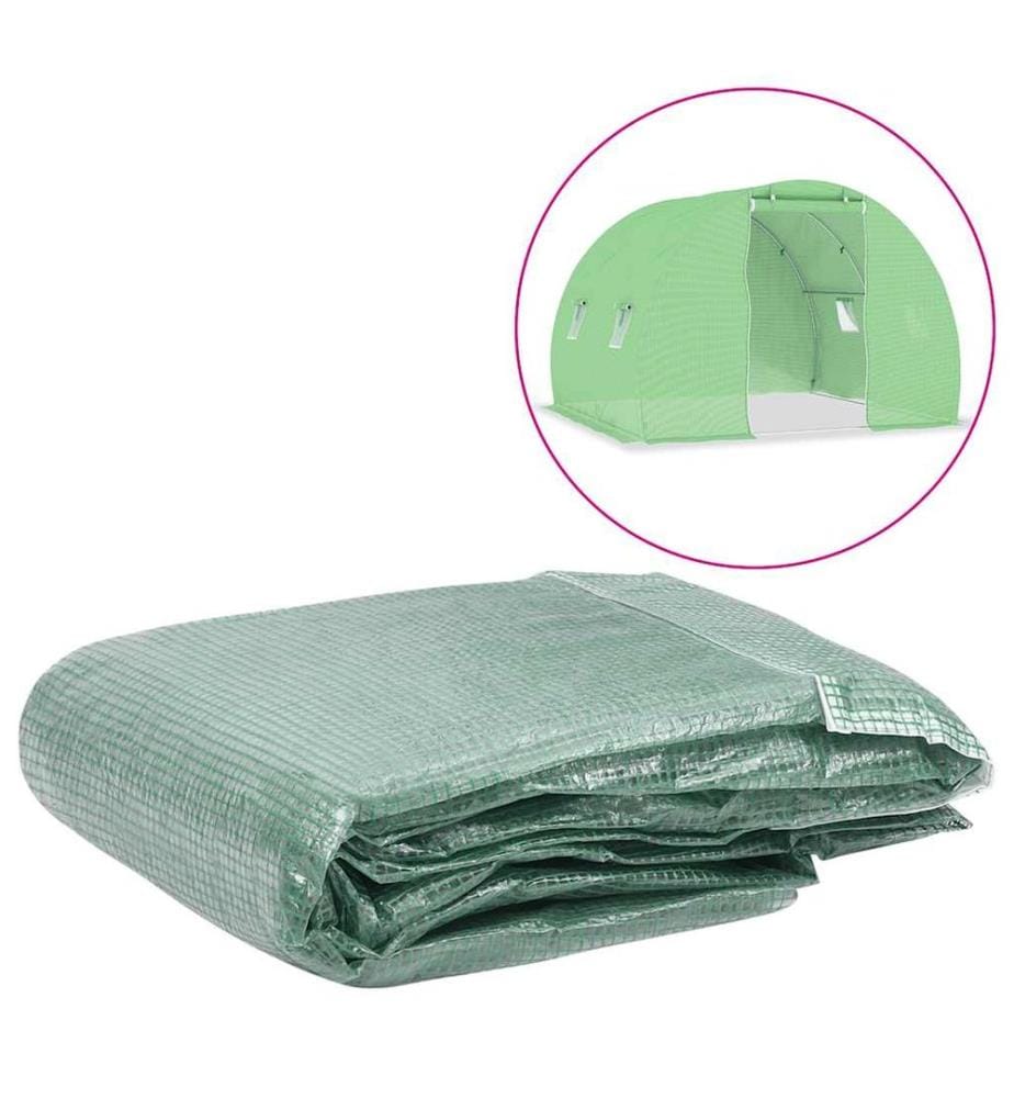 Couverture de remplacement de serre (6 m²) 200x300x200 cm Vert