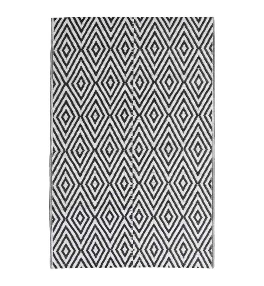Outdoor-Teppich ARAKIL Schwarz 140x200 cm PP