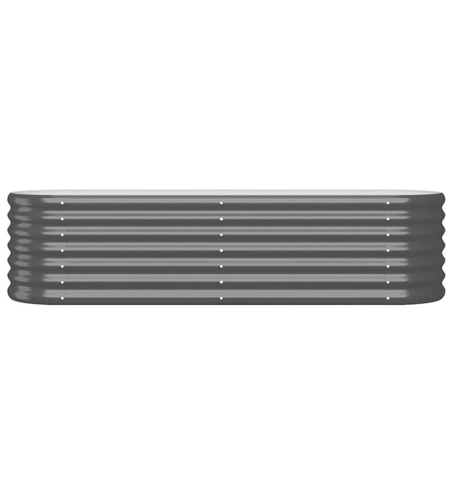 Lit surélevé de jardin Acier galvanisé Anthracite