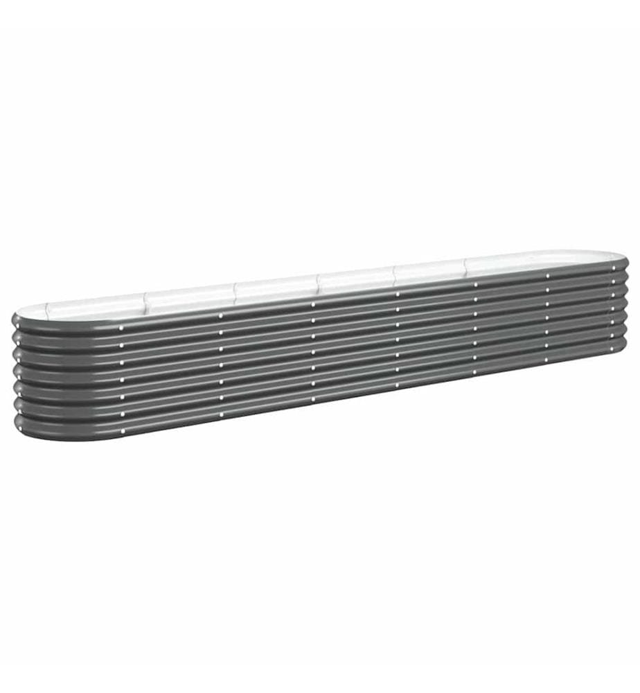 Lit surélevé de jardin Acier galvanisé Anthracite