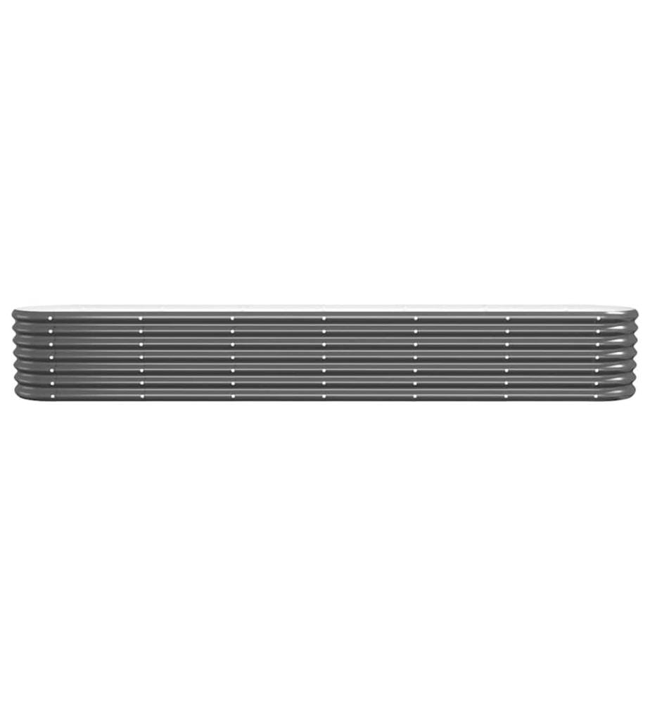 Lit surélevé de jardin Acier galvanisé Anthracite