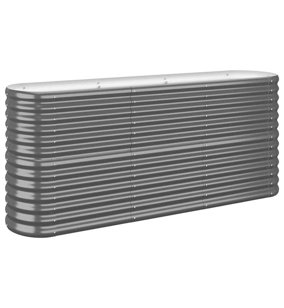 Lit surélevé de jardin Acier galvanisé Anthracite